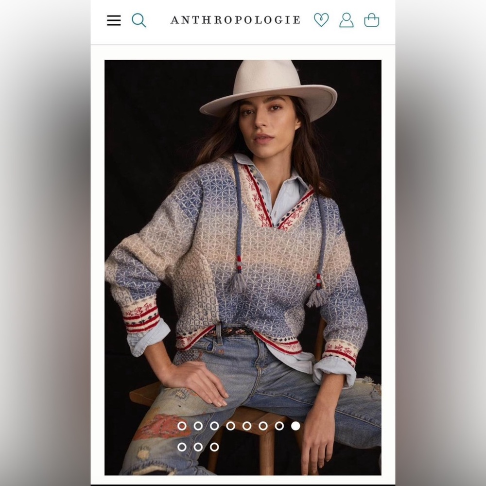 Anthropologie Pilcro Knit Hoodie